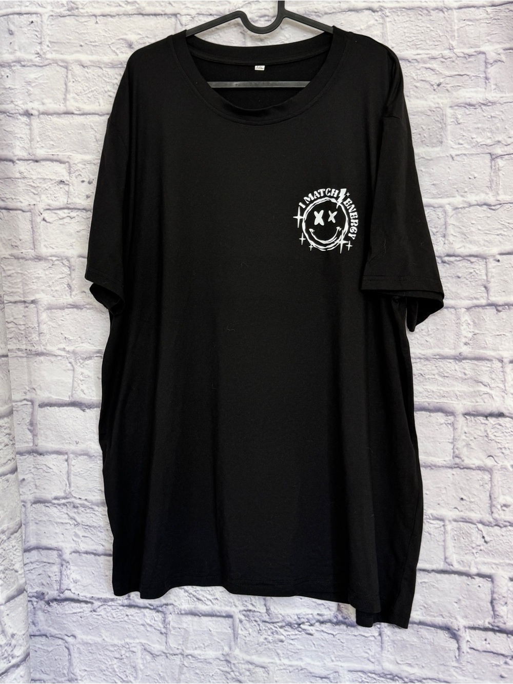 Black Graphic Crewneck T-Shirt - Unbranded XXL